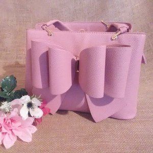 Crossi New York Rose Pink Satchel Crossbody Bag